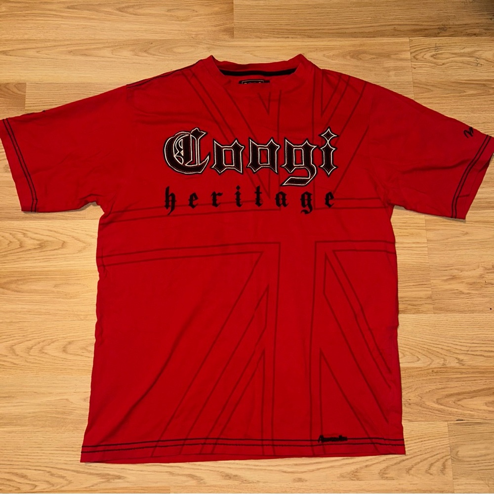 Coogie Heritage Men’s Size Large Red Graphic T-Shirt